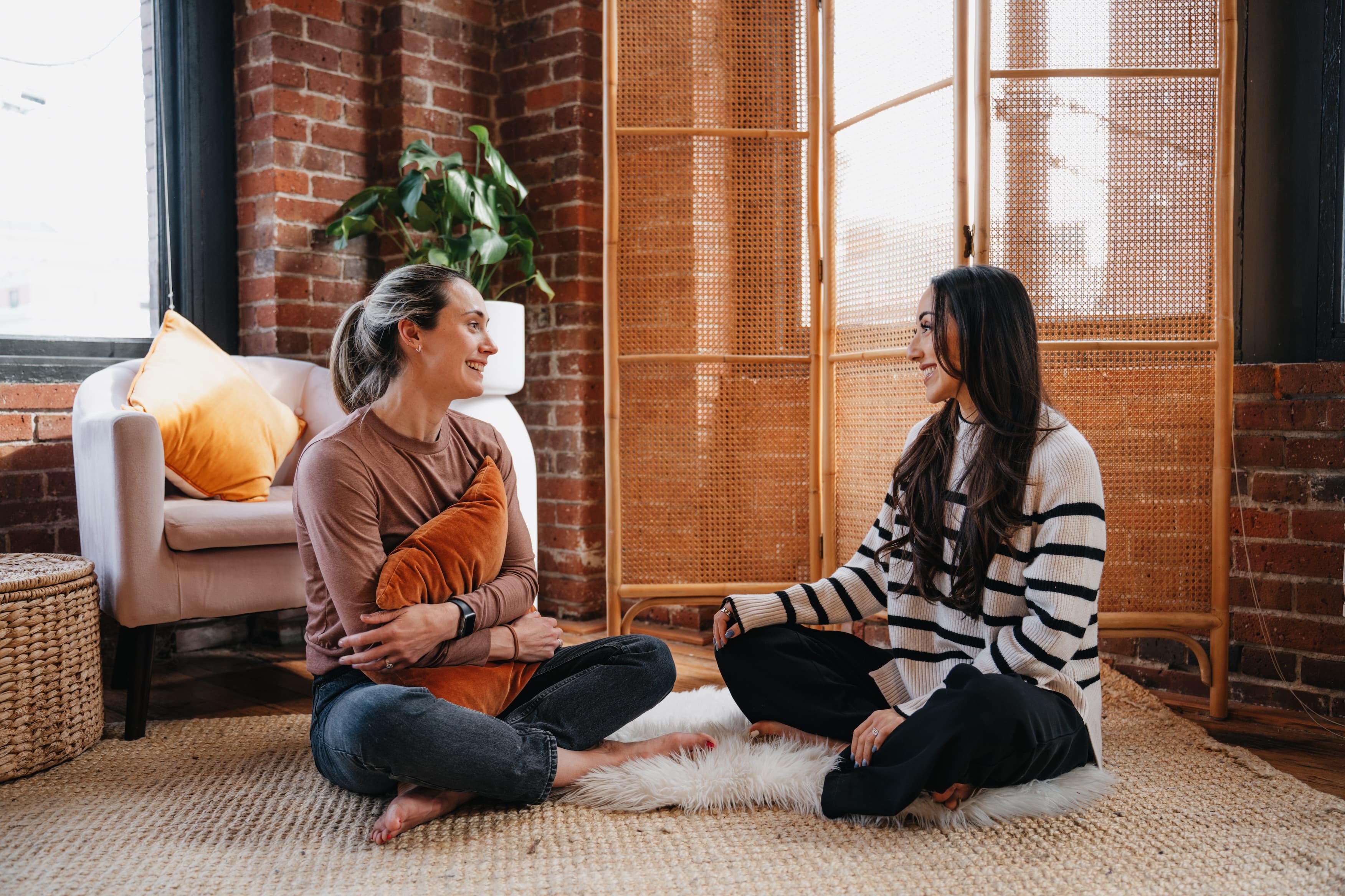 Natasha in a calming therapy setting